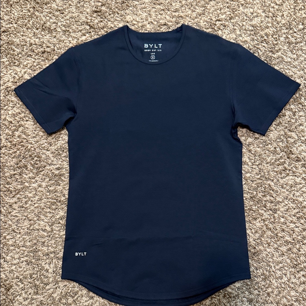BYLT Basics Dark Blue Short Sleeve Tee